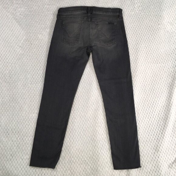 Hudson Jeans, Krista Super Skinny, gray, size 28. Raw hem, factory fading, EUC - Picture 4 of 11